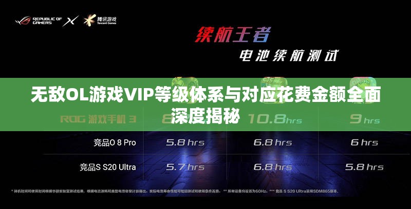 无敌OL游戏VIP等级体系与对应花费金额全面深度揭秘