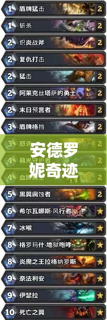 安德罗妮奇迹贼，炉石传说游戏中逆转局势的绝佳策略利器