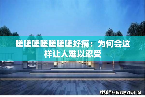 嗟嗟嗟嗟嗟嗟嗟好痛：为何会这样让人难以忍受