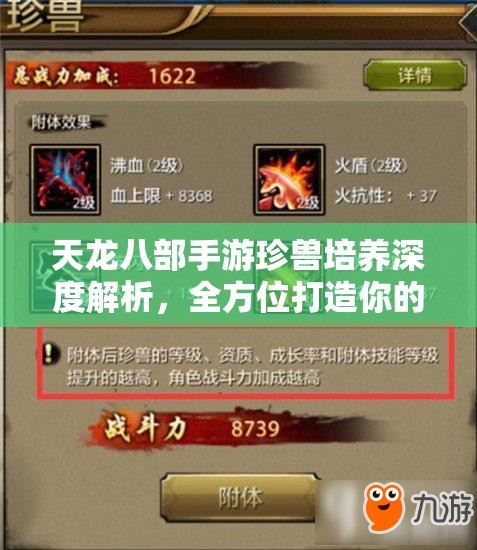 天龙八部手游珍兽培养深度解析，全方位打造你的强力战斗伙伴攻略