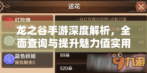 龙之谷手游深度解析，全面查询与提升魅力值实用攻略
