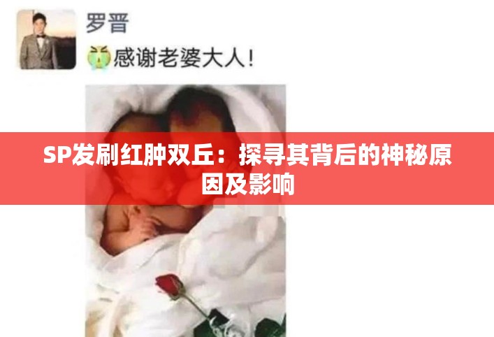 SP发刷红肿双丘：探寻其背后的神秘原因及影响