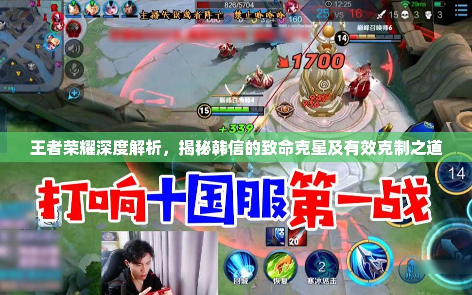 王者荣耀深度解析，揭秘韩信的致命克星及有效克制之道