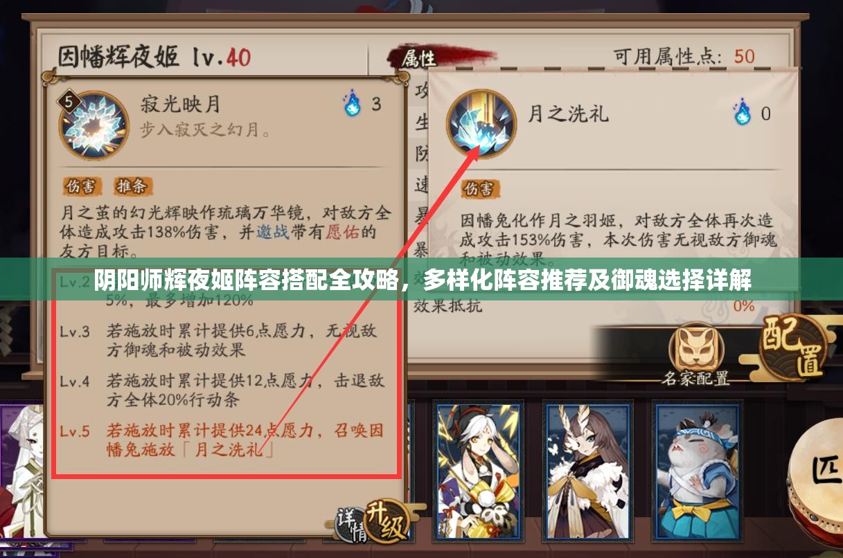 阴阳师辉夜姬阵容搭配全攻略，多样化阵容推荐及御魂选择详解