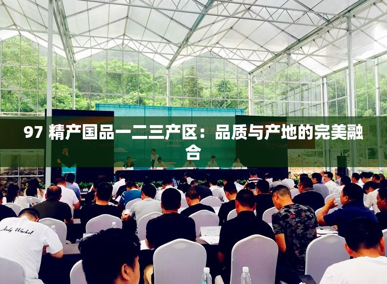 97 精产国品一二三产区：品质与产地的完美融合
