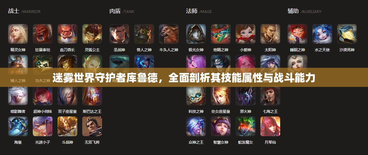 迷雾世界守护者库鲁德，全面剖析其技能属性与战斗能力