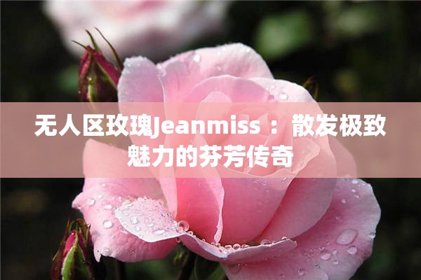 无人区玫瑰Jeanmiss ：散发极致魅力的芬芳传奇