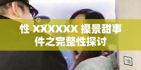性 XXXXXX 搡景甜事件之完整性探讨