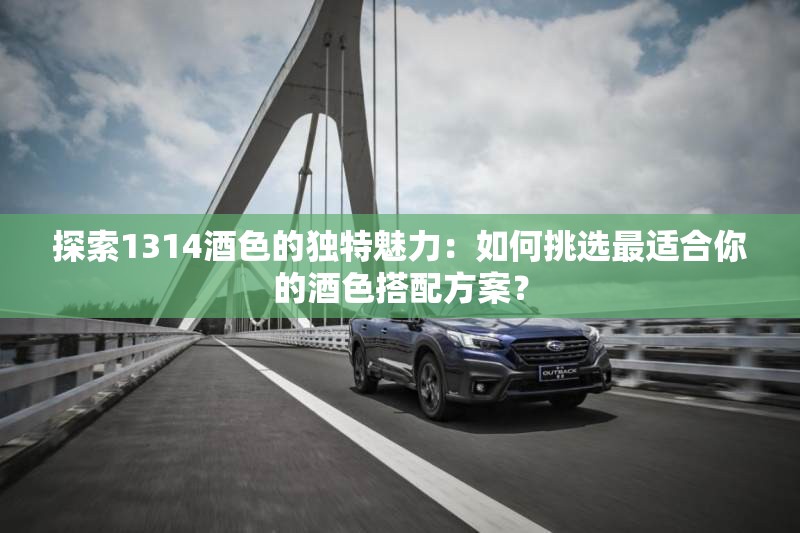 探索1314酒色的独特魅力：如何挑选最适合你的酒色搭配方案？