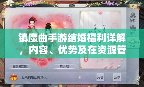 镇魔曲手游结婚福利详解，内容、优势及在资源管理中的核心作用