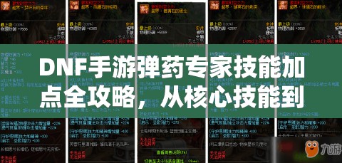 DNF手游弹药专家技能加点全攻略，从核心技能到战斗策略全方位解析