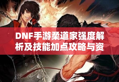 DNF手游柔道家强度解析及技能加点攻略与资源管理技巧详解