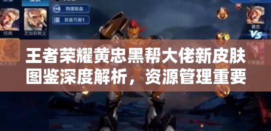 王者荣耀黄忠黑帮大佬新皮肤图鉴深度解析，资源管理重要性及高效策略应用