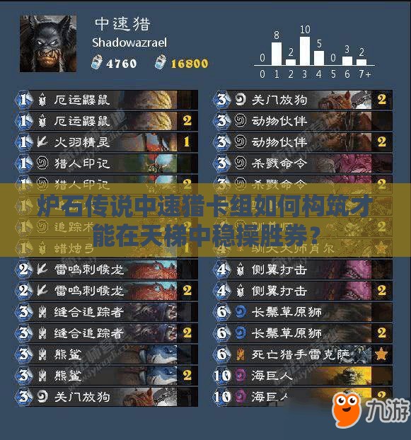 炉石传说中速猎卡组如何构筑才能在天梯中稳操胜券？