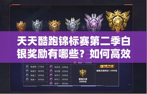 天天酷跑锦标赛第二季白银奖励有哪些？如何高效管理资源获取？