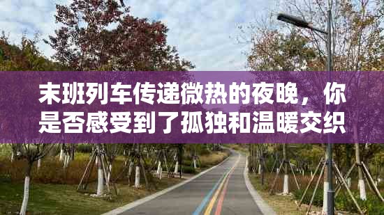 末班列车传递微热的夜晚，你是否感受到了孤独和温暖交织的夜晚？