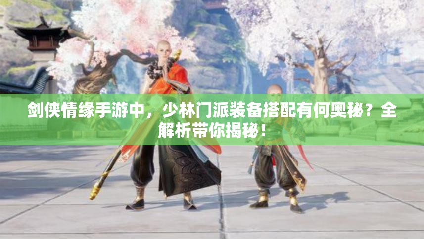 剑侠情缘手游中，少林门派装备搭配有何奥秘？全解析带你揭秘！