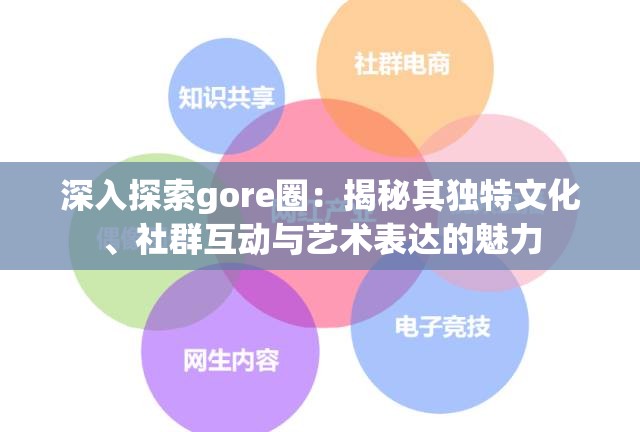 深入探索gore圈：揭秘其独特文化、社群互动与艺术表达的魅力