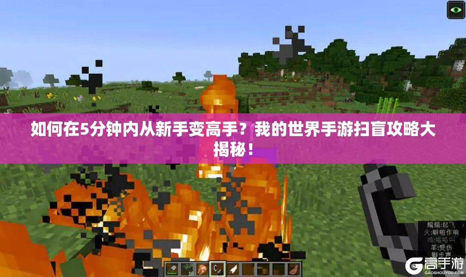 如何在5分钟内从新手变高手？我的世界手游扫盲攻略大揭秘！