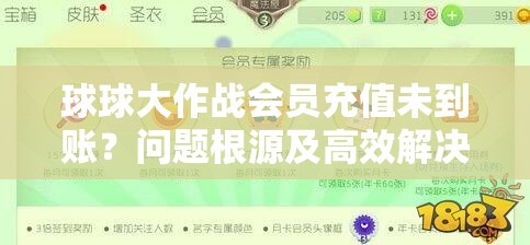 球球大作战会员充值未到账？问题根源及高效解决策略揭秘