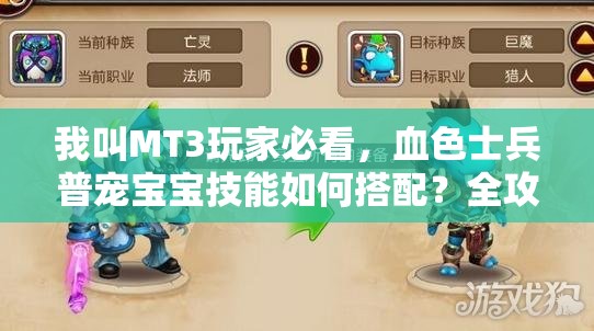 我叫MT3玩家必看，血色士兵普宠宝宝技能如何搭配？全攻略揭秘！