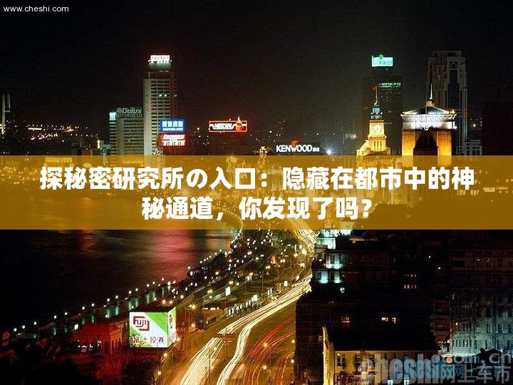 探秘密研究所の入口：隐藏在都市中的神秘通道，你发现了吗？