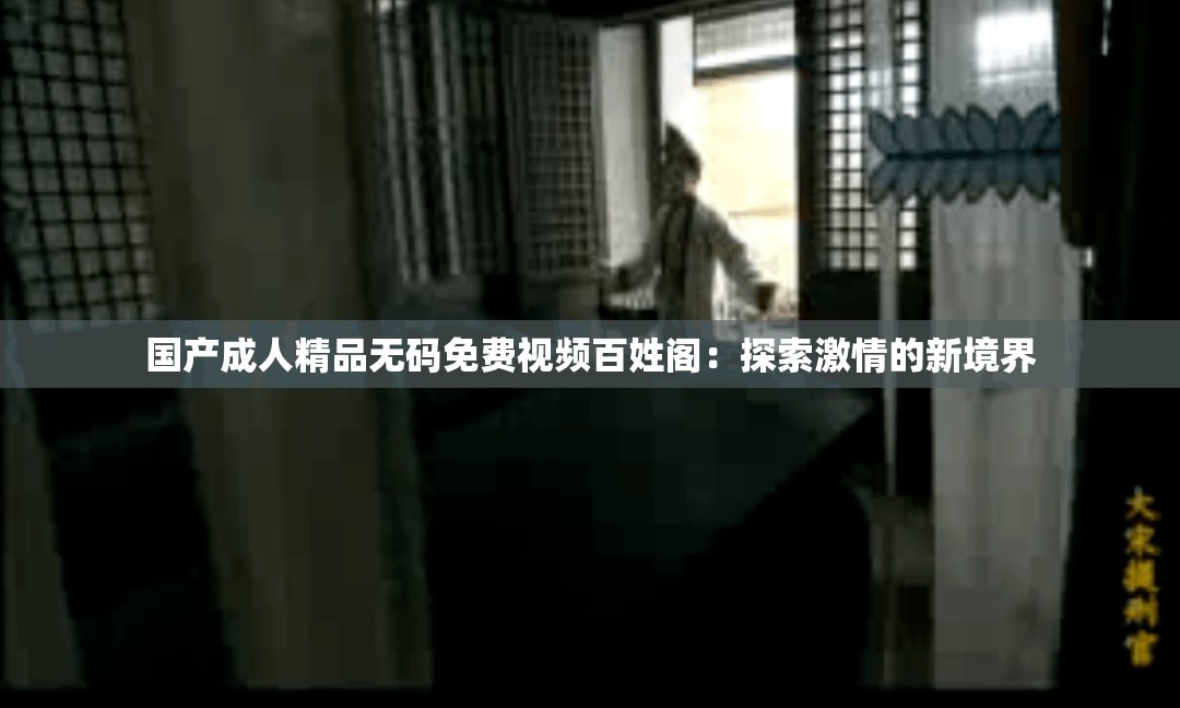 国产成人精品无码免费视频百姓阁：探索激情的新境界