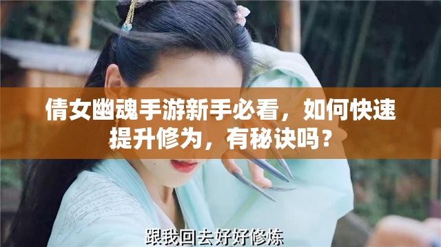 倩女幽魂手游新手必看，如何快速提升修为，有秘诀吗？