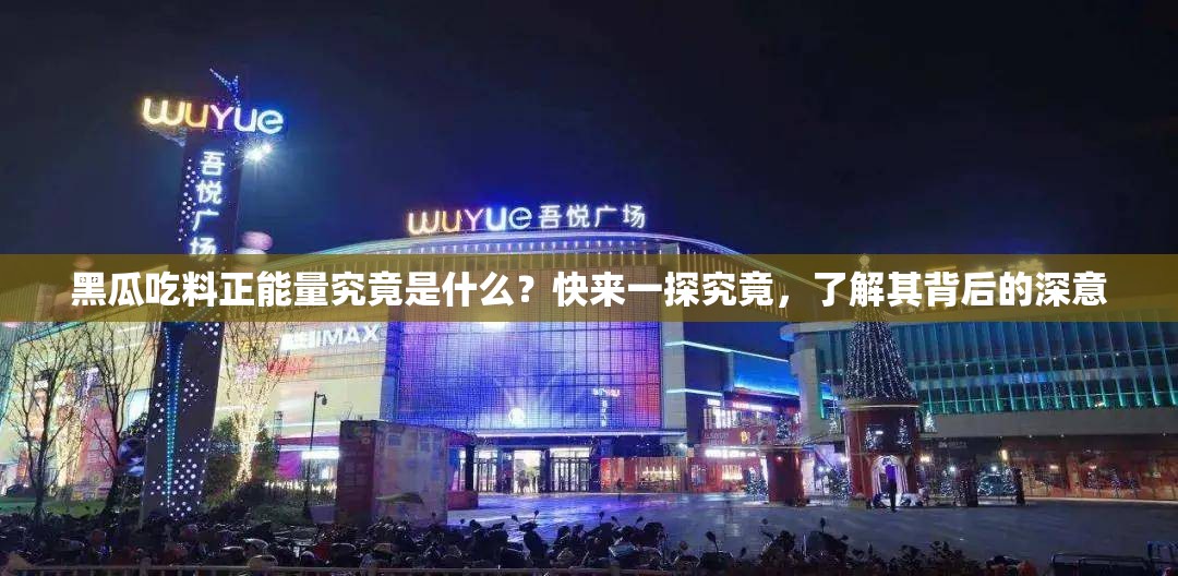 黑瓜吃料正能量究竟是什么？快来一探究竟，了解其背后的深意
