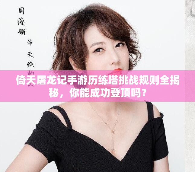 倚天屠龙记手游历练塔挑战规则全揭秘，你能成功登顶吗？