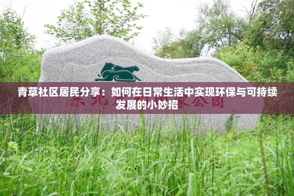 青草社区居民分享：如何在日常生活中实现环保与可持续发展的小妙招