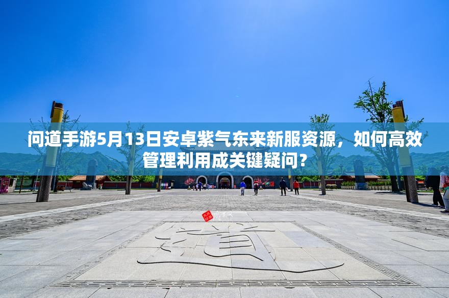 问道手游5月13日安卓紫气东来新服资源，如何高效管理利用成关键疑问？
