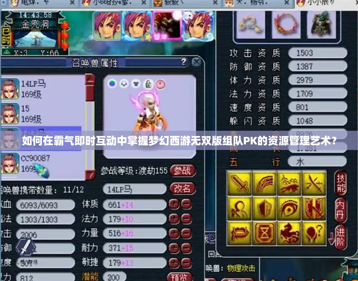 如何在霸气即时互动中掌握梦幻西游无双版组队PK的资源管理艺术？