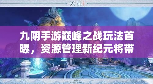 九阴手游巅峰之战玩法首曝，资源管理新纪元将带来哪些变革？