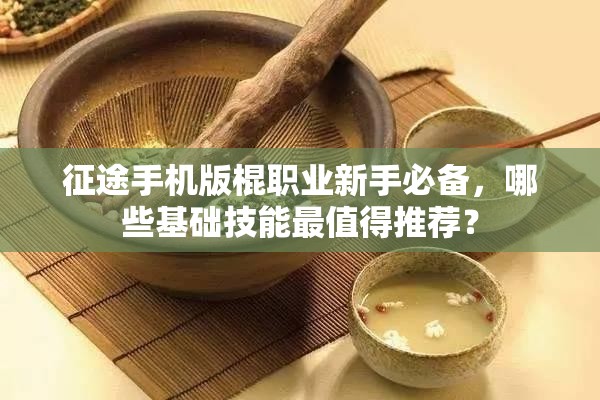 征途手机版棍职业新手必备，哪些基础技能最值得推荐？
