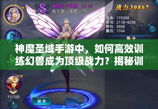 神魔圣域手游中，如何高效训练幻兽成为顶级战力？揭秘训练方法！