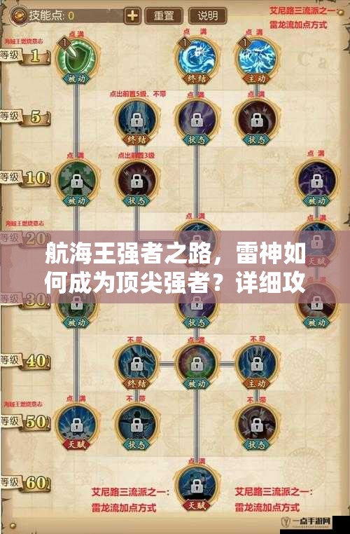 航海王强者之路，雷神如何成为顶尖强者？详细攻略揭秘！