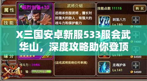 X三国安卓新服533服会武华山，深度攻略助你登顶，你真的准备好了吗？