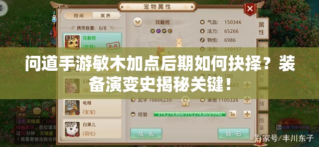 问道手游敏木加点后期如何抉择？装备演变史揭秘关键！