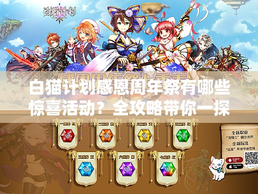 白猫计划感恩周年祭有哪些惊喜活动？全攻略带你一探究竟！