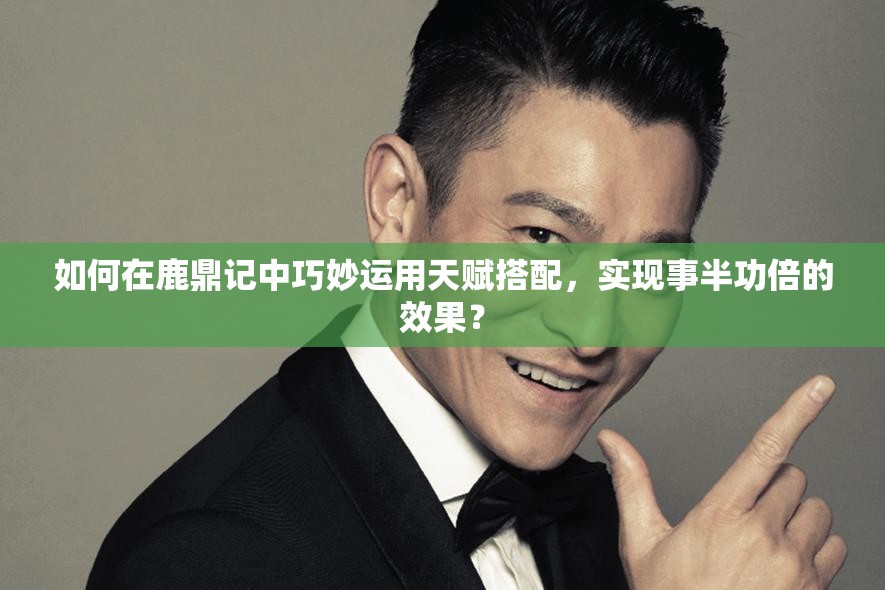 如何在鹿鼎记中巧妙运用天赋搭配，实现事半功倍的效果？