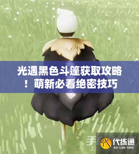 光遇黑色斗篷获取攻略！萌新必看绝密技巧